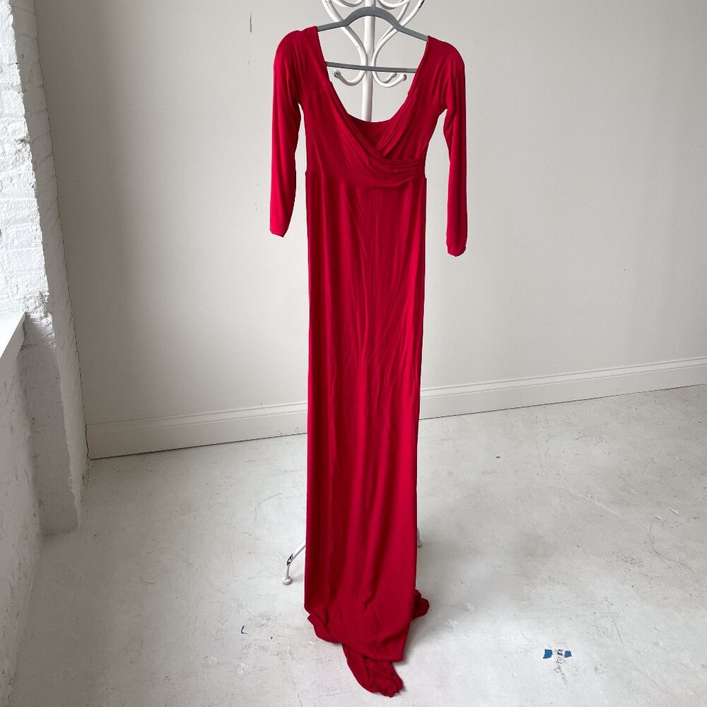 Sew Trendy Long Sleeve Maternity Dress